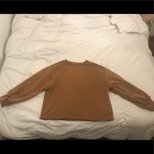 Brown crew neck